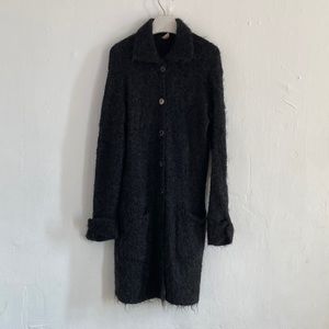 Long mohair cardigan by Anthropologie